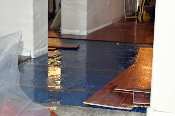 Professional Burst Pipe Cleanup technician working in Clyman, WI